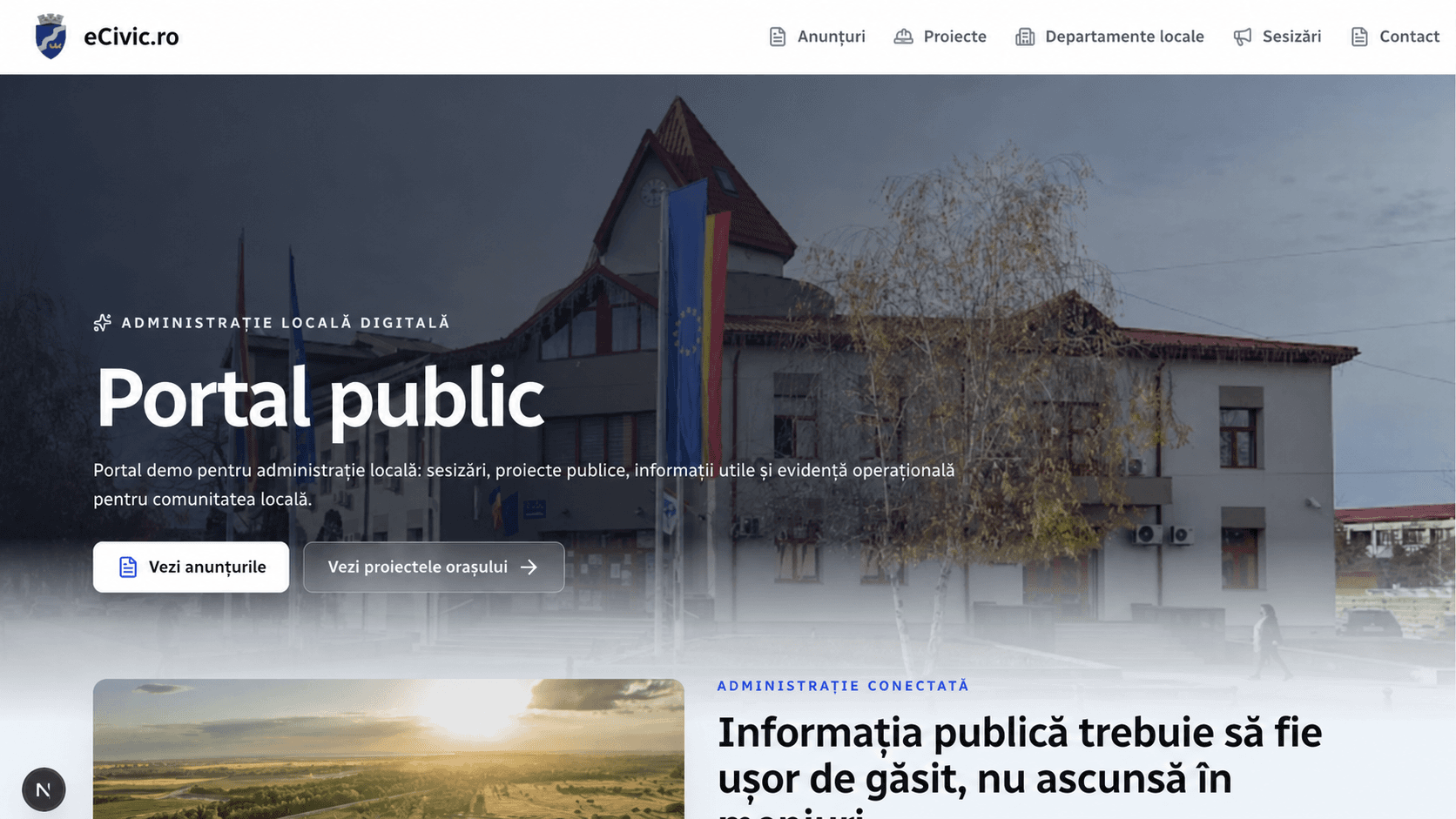 Portalul public eCivic